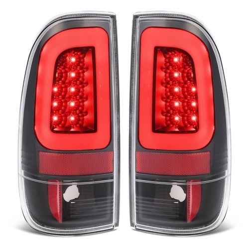For 1997-2003 Ford F150 99-07 F250 F350 SD LED Tube Tail Lights Brake Lamps