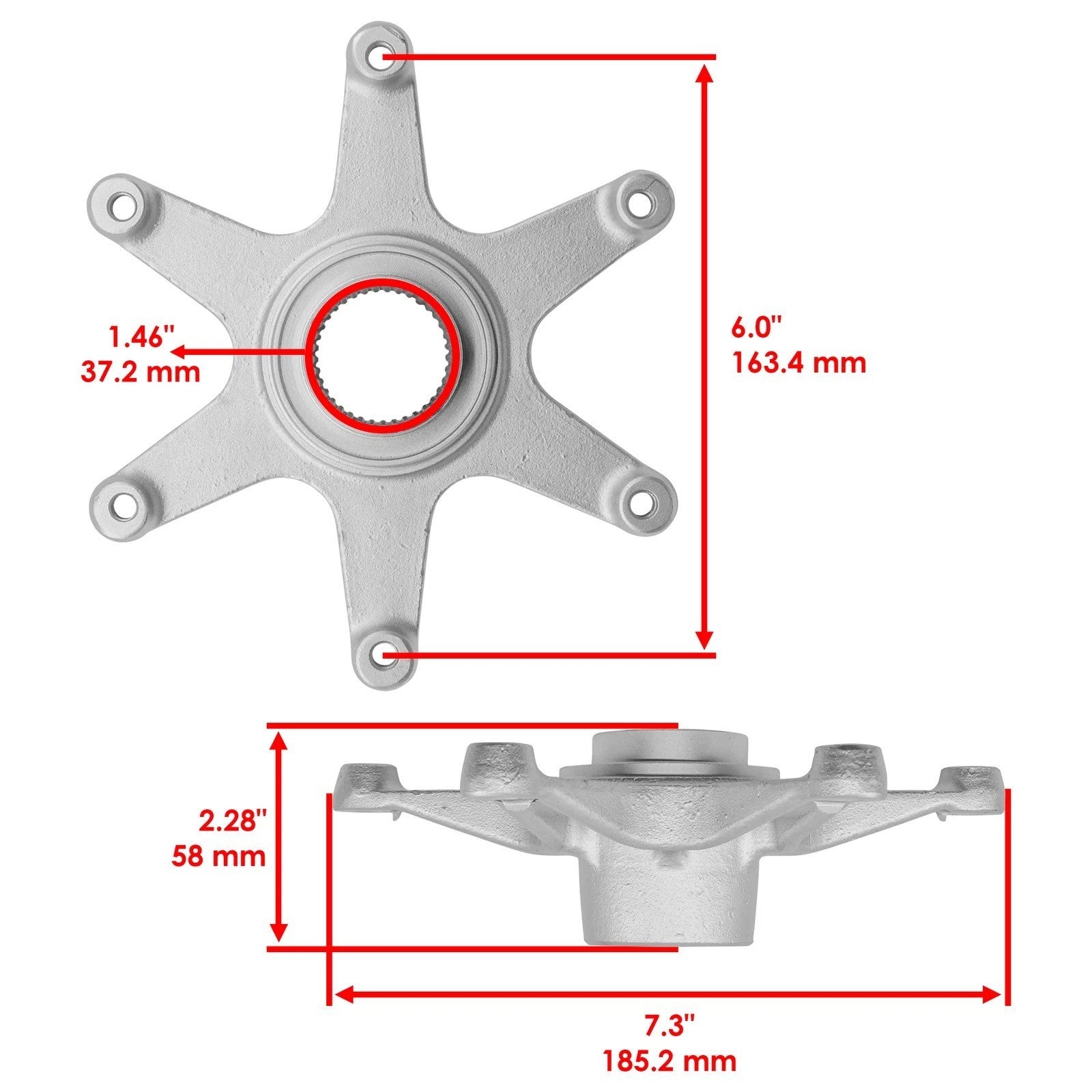 Rear Wheel Sprocket Axle Collar for Yamaha Raptor 660R YFM660R  2001-2005