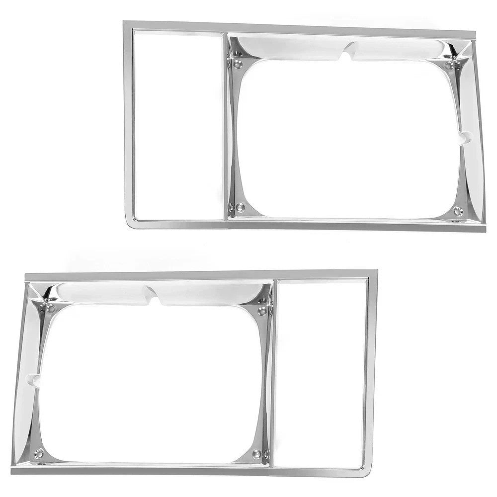Headlight Headlamp Light Trim Bezel Set Fit 1978-1979 Malibu El Camino Caballero