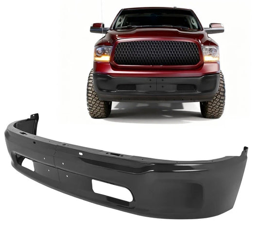 For RAM 1500 Classic 2013-24 Black Bumper No Radar Holes No Fog Light 68160856AC