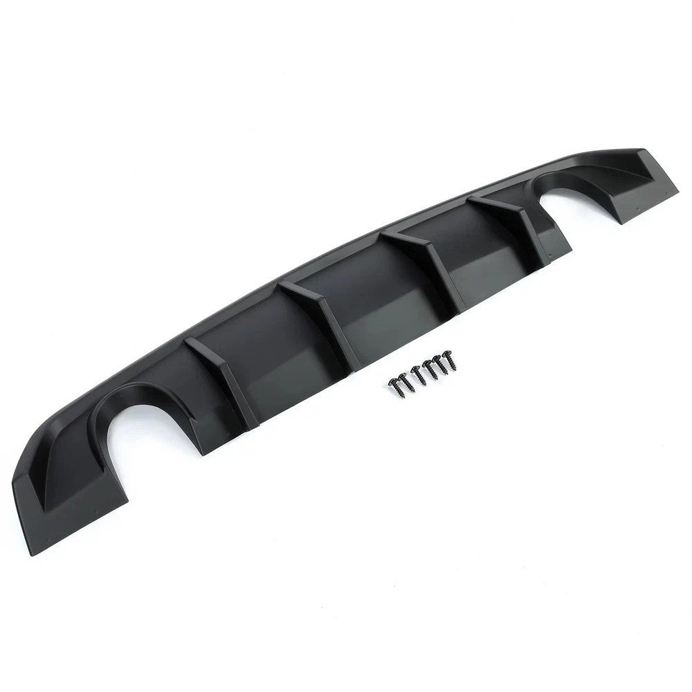 For 2012-2014 Dodge Charger SRT8 Lip Spoiler Matte Painted Rear Bumper Diffuser
