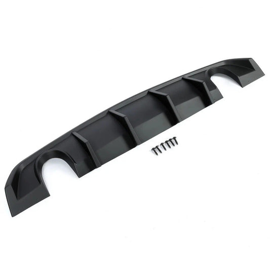 For 2012-2014 Dodge Charger SRT8 Lip Spoiler Matte Painted Rear Bumper Diffuser