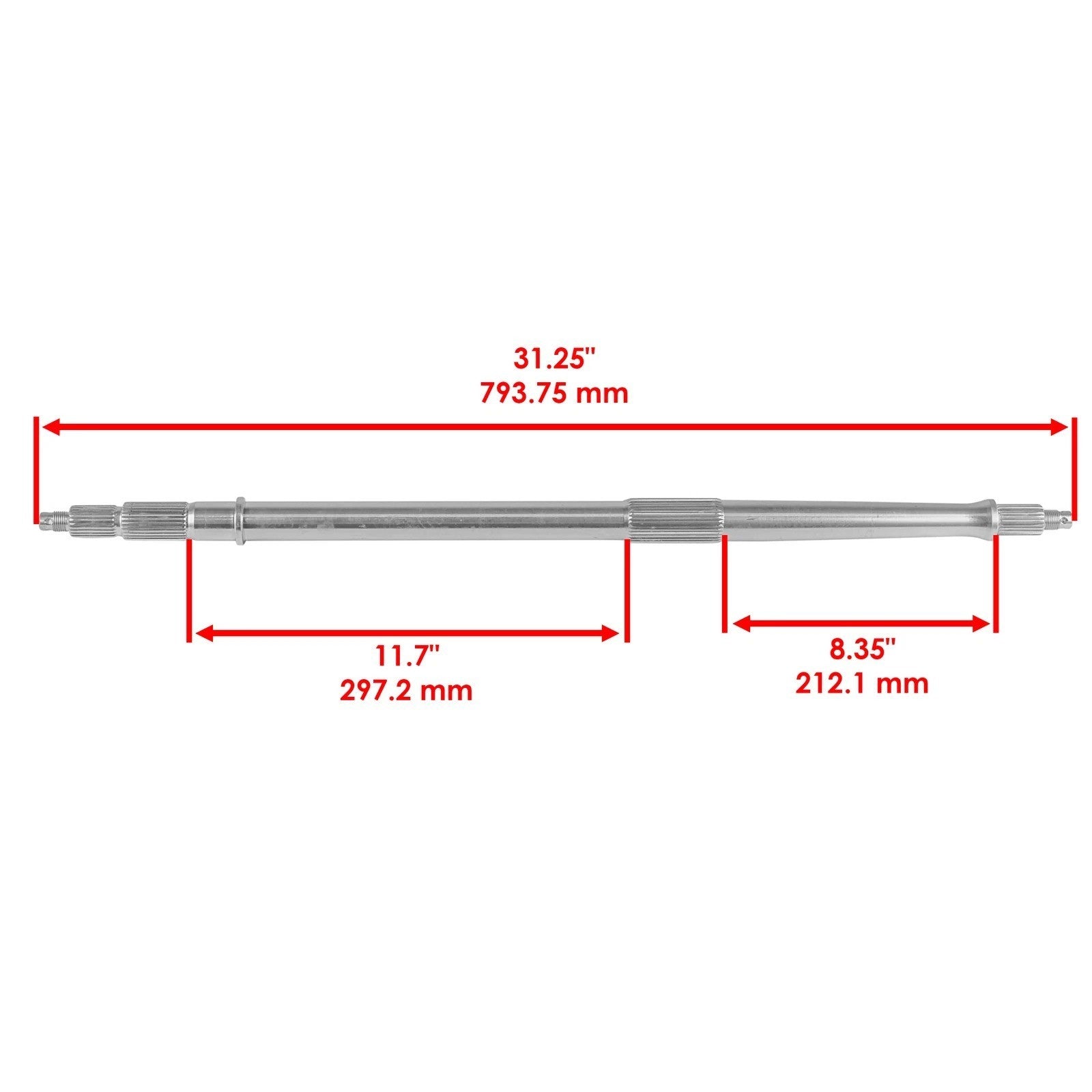 Rear Axle Shaft For Arctic Cat 250 Utility 2X4 2006-09 / 300 Utility 2X4 2010-15