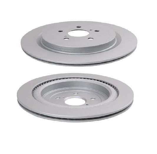 Rear Brake Pad & Rotor Kit Premium G-Coated Ceramic Fits 16-22 Lexus