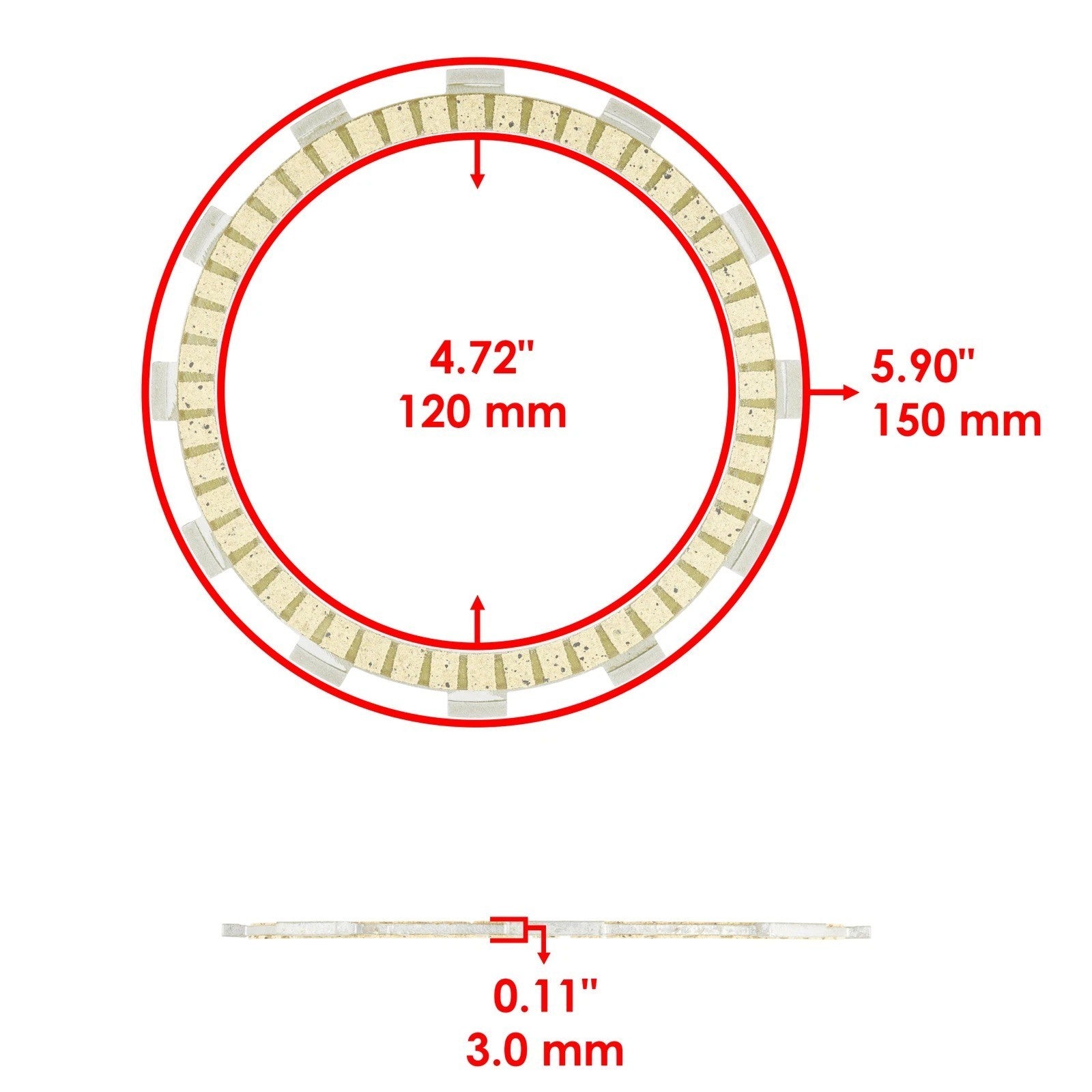 Clutch Basket and Friction Plates Kit for Kawasaki Bayou 300 KLF300-C 1989-2005