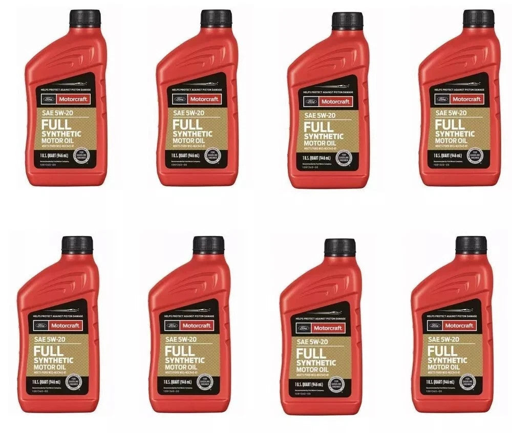 8 Quarts Full Synthetic Engine Motor Oil OEM FORD MOTORCRAFT SAE 5W-20