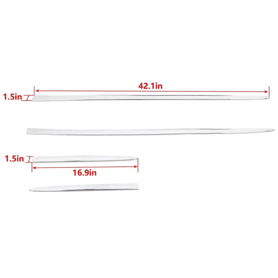 Chrome Side Skirt Door Garnish Molding trim For 2015 2016 -2020 Chevrolet Impala