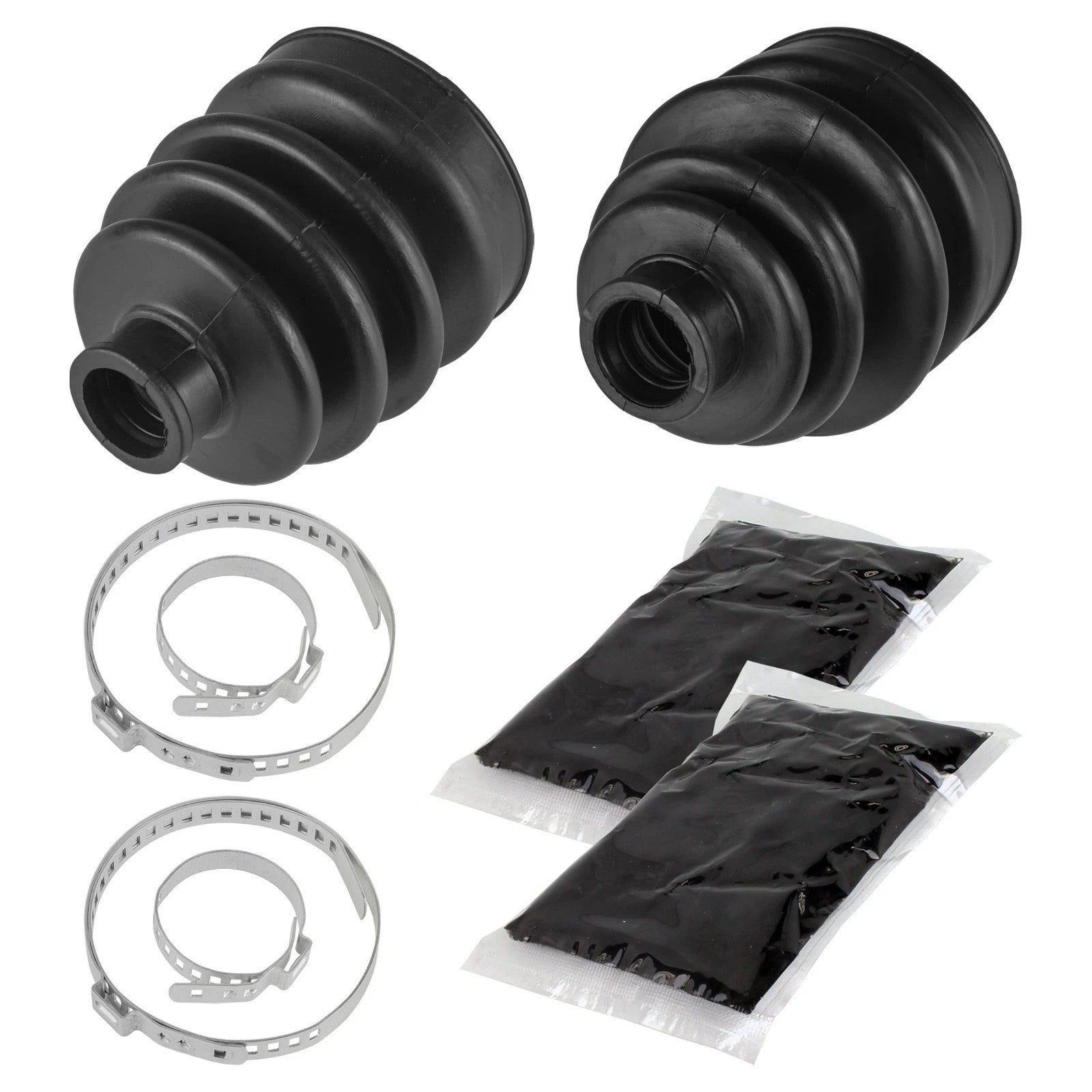 Front Axle Inner Outer CV Boot Kit for Yamaha Big Bear 350 YFM350FW 4X4 1987-97