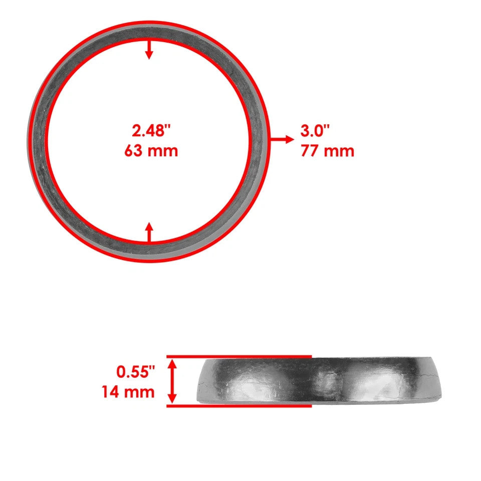 Exhaust Pipe Seal Socket Gasket for Polaris 600 XC SP Edge 1998-2003/ 3610046