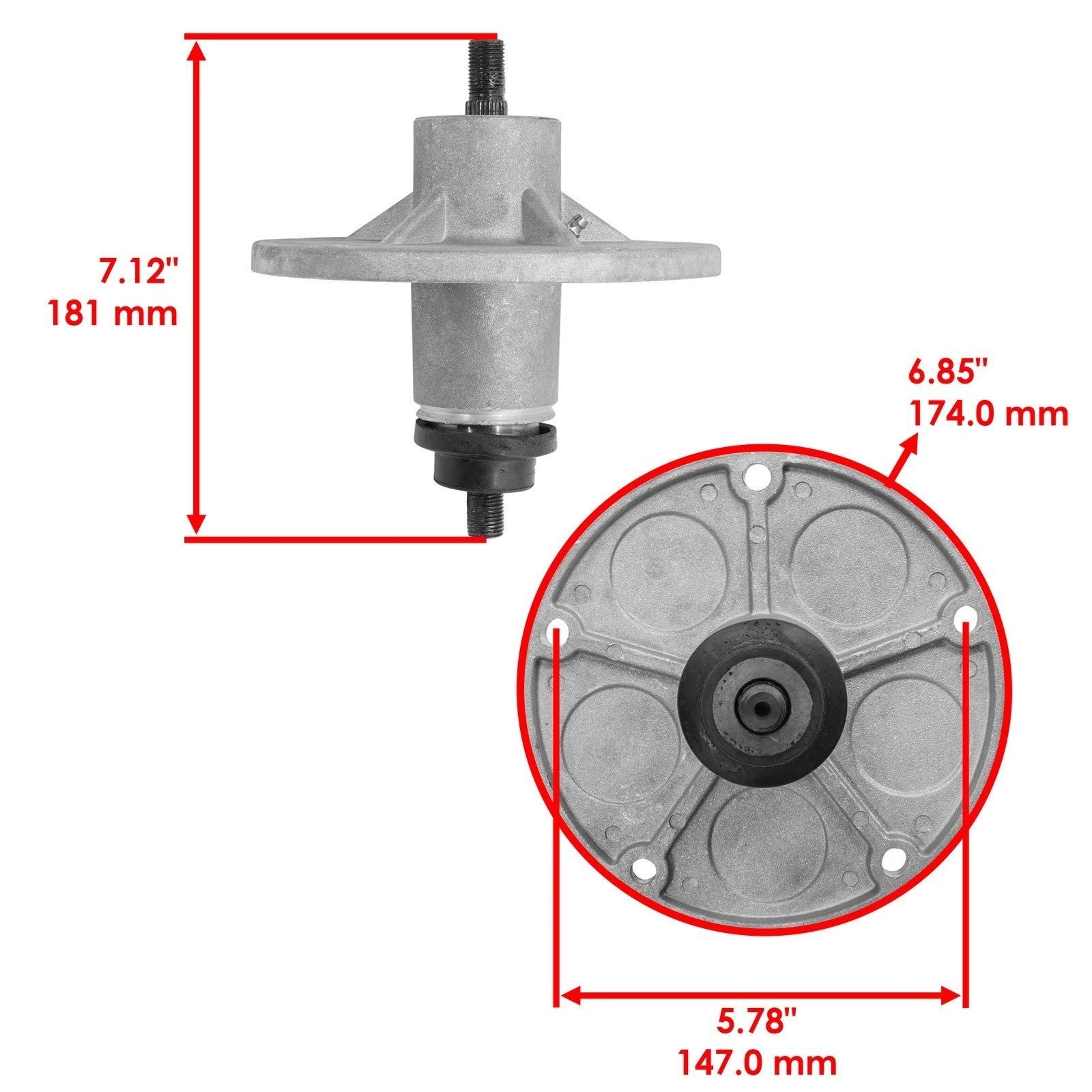 40" 42" 52" Deck Spindle for Murray 42571x8B 42515x92B 46104x8C 521613x89A