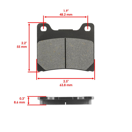 Rear Brake Pads for Yamaha XVS1100 V-Star 1100 Silverado 2003-2009 Rear Pads