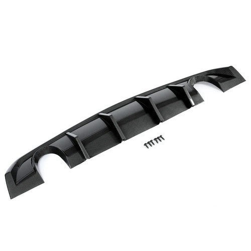 For Dodge Charger SRT8 12-14 Rear Diffuser Bumper Lip Valance Carbon Fiber Style