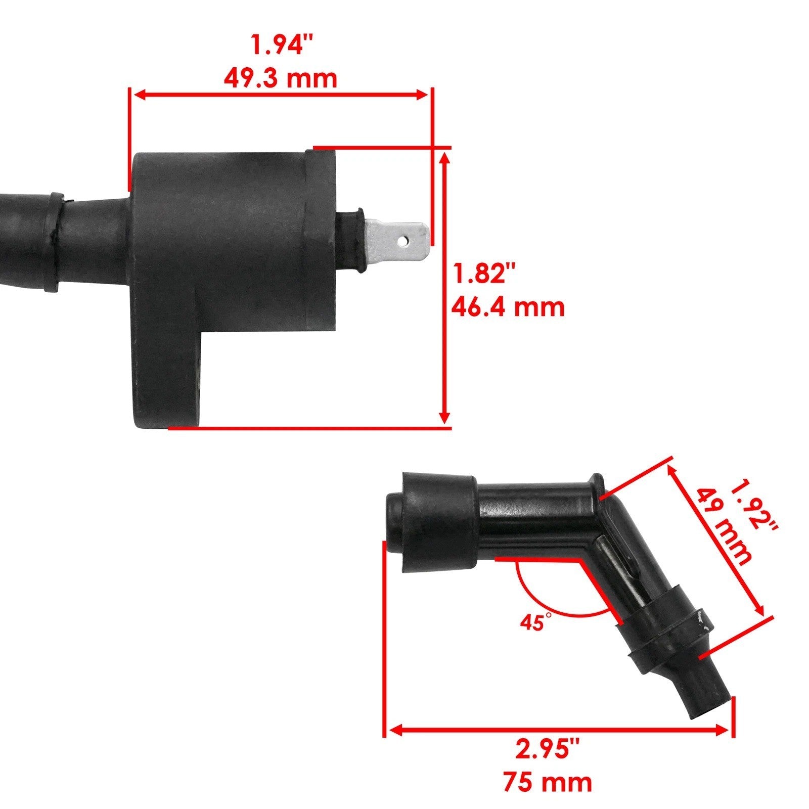 Ignition Coil for Polaris Phoenix 200 2005 2006 2007 2008 2009 2010 2011-2026