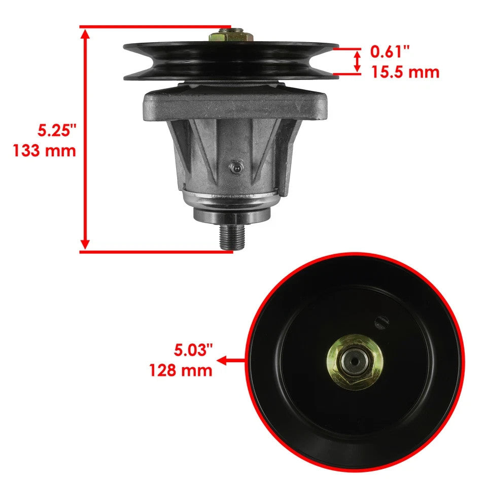2 Spindle Assembly for MTD Cub Cadet 618-0240 918-0240 618-0430 918-0430 A B C