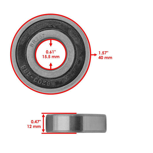 Caltric 01009904P 01009904 Deck Pulley Bearings For Cub Cadet Z-Force 42  42"