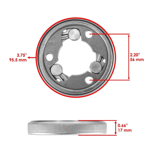 for Kawasaki EN500 Vulcan 500 90-96 Starter Clutch One Way Bearing Sprag /Gasket