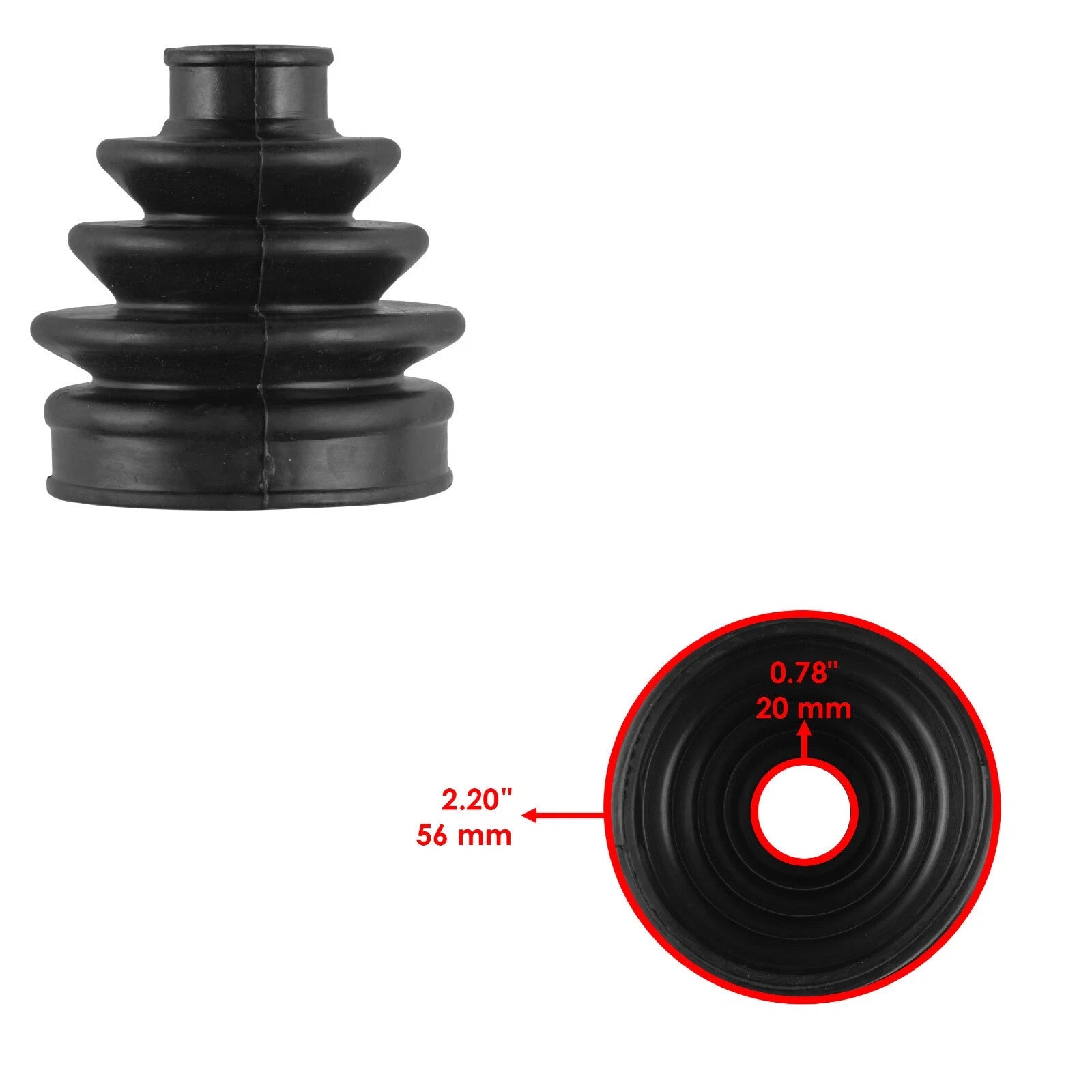 Front Axle Inner Outer CV Boot Kit for Yamaha Rhino 660 YXR660F 4X4 2004-2007