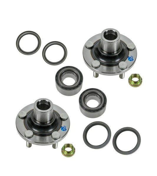 2 Front Wheel Bearing & Hub Kit 8 Piece Fits Subaru Impreza Legacy Forester Baja