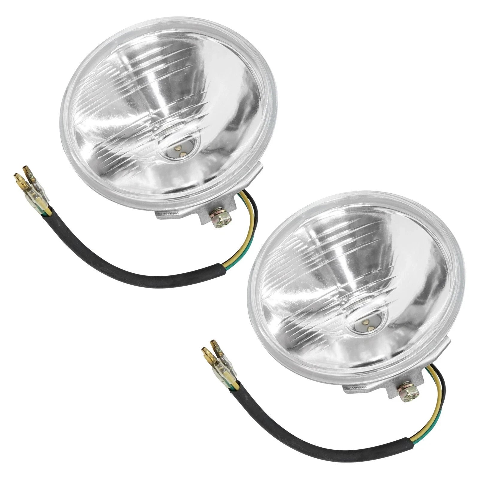 Caltric Headlights & Halogen Bulbs For Yamaha Banshee 350 YFZ350 1989-1995