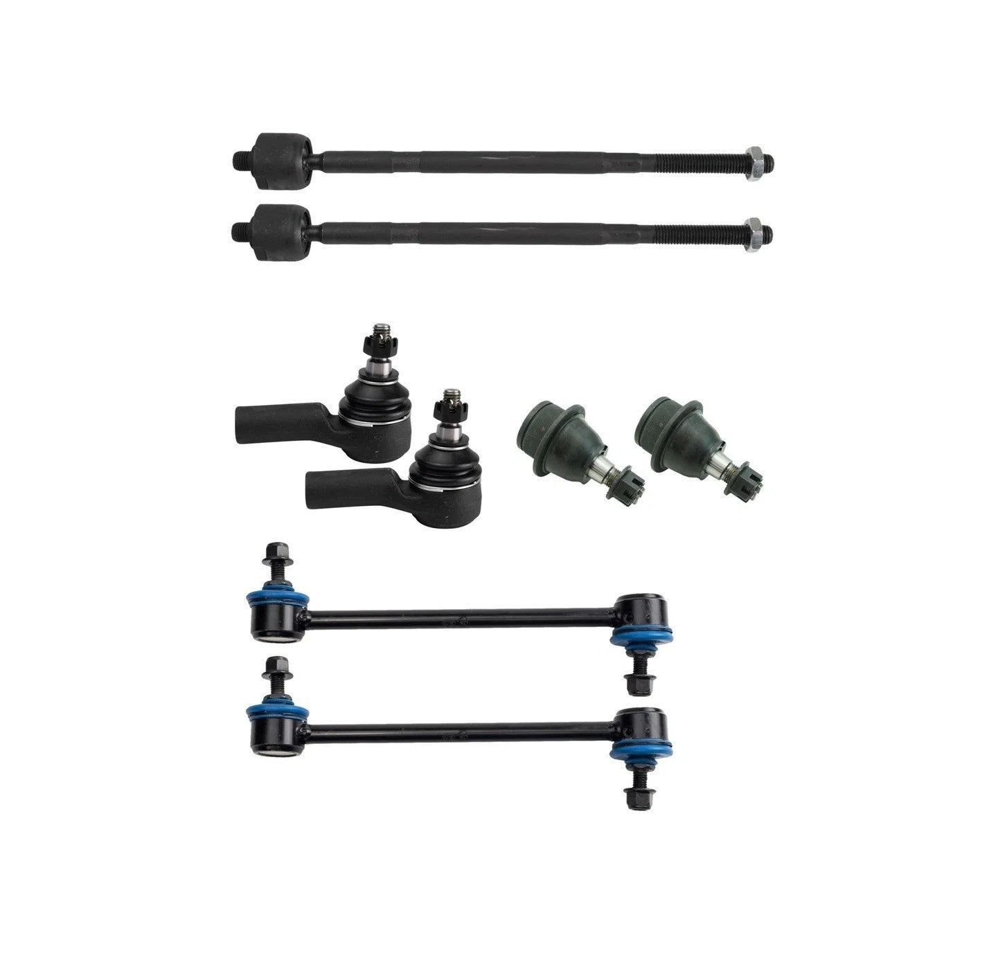 Front Lower Ball Joints Tie Rods Links Kit Fits 2010-2013 Ford Transit Connect