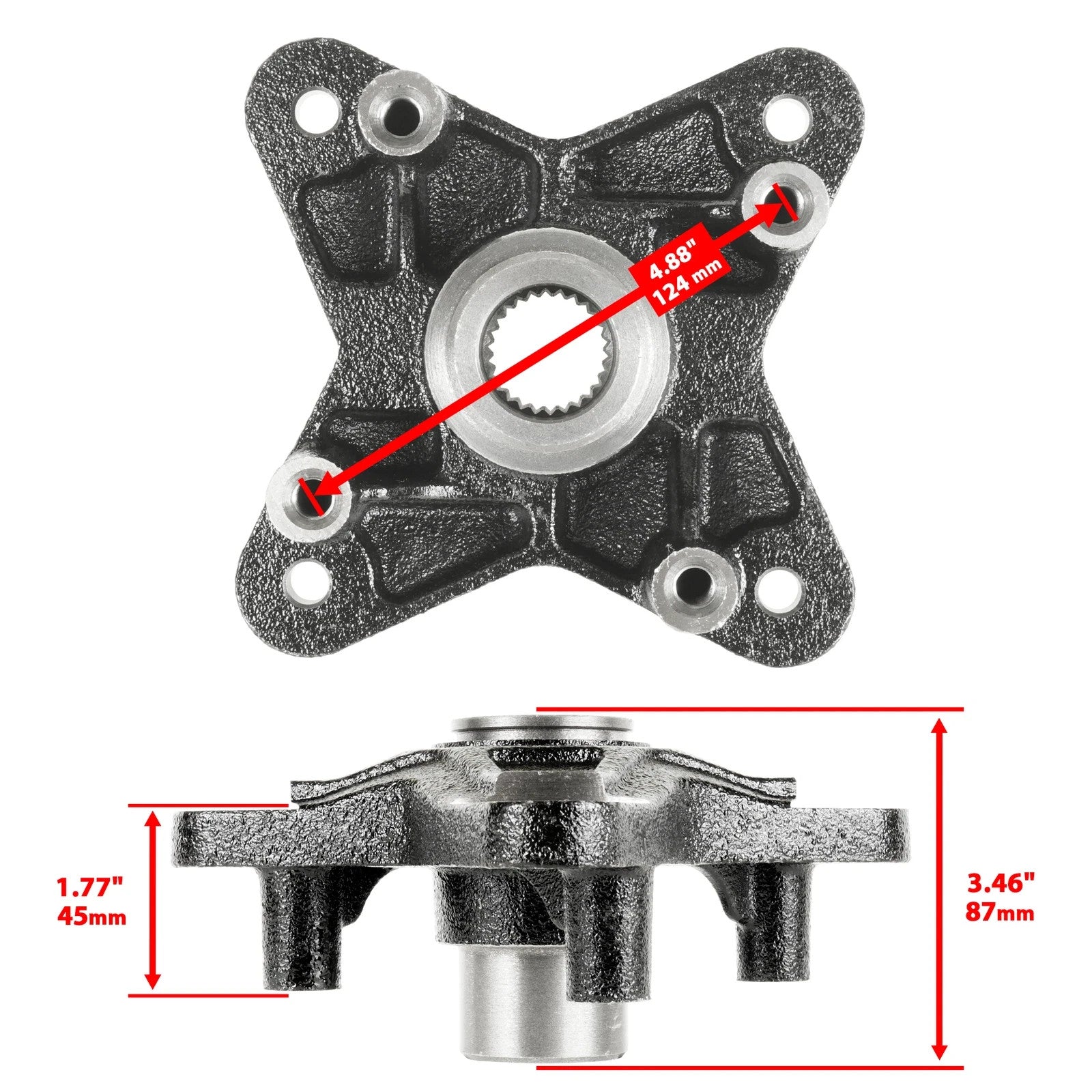 Rear Wheel Hub CV Joint Axle With Bearing For Polaris RZR XP 900 2011-2013