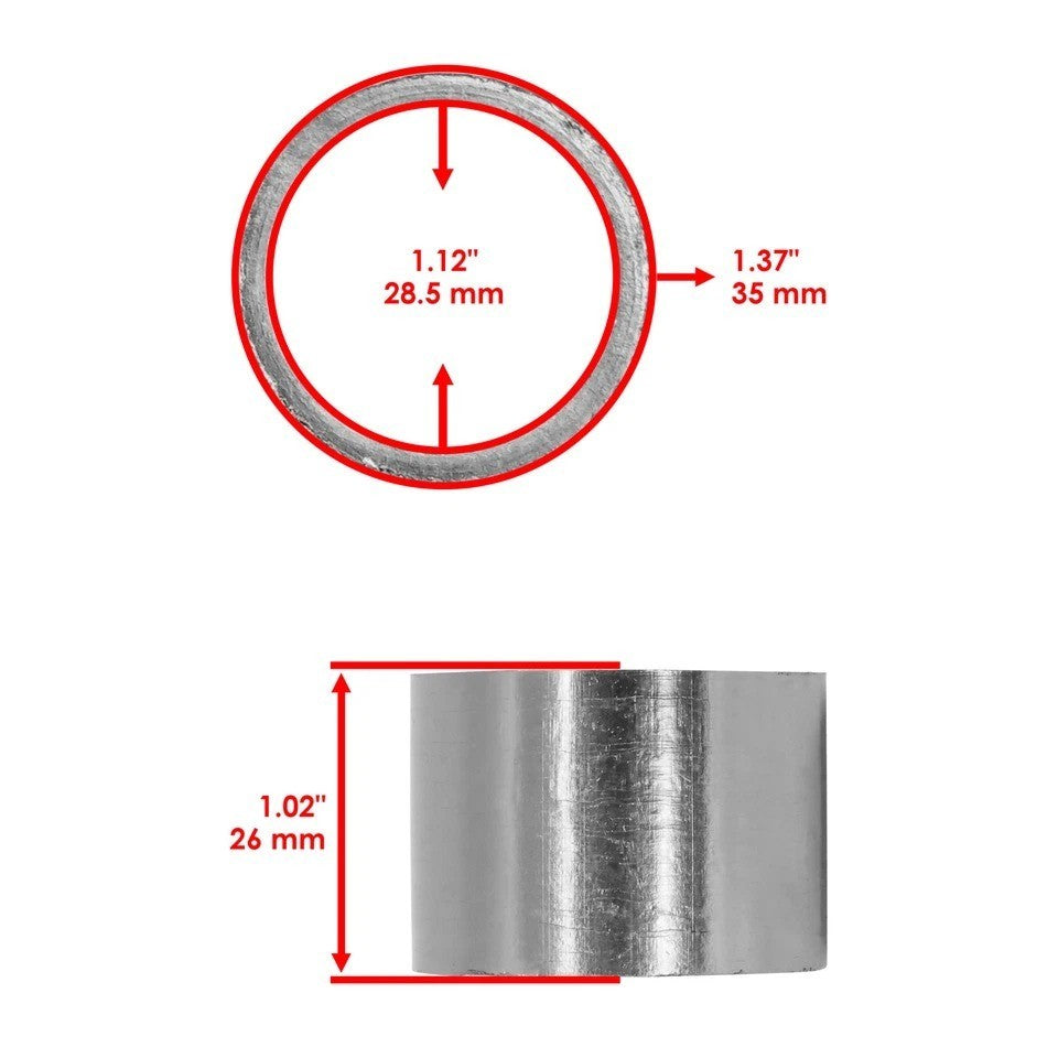 Exhaust Muffler Gasket for Honda TRX250EX TRX250 Ex Sportrax 250 2X4 2001-2008