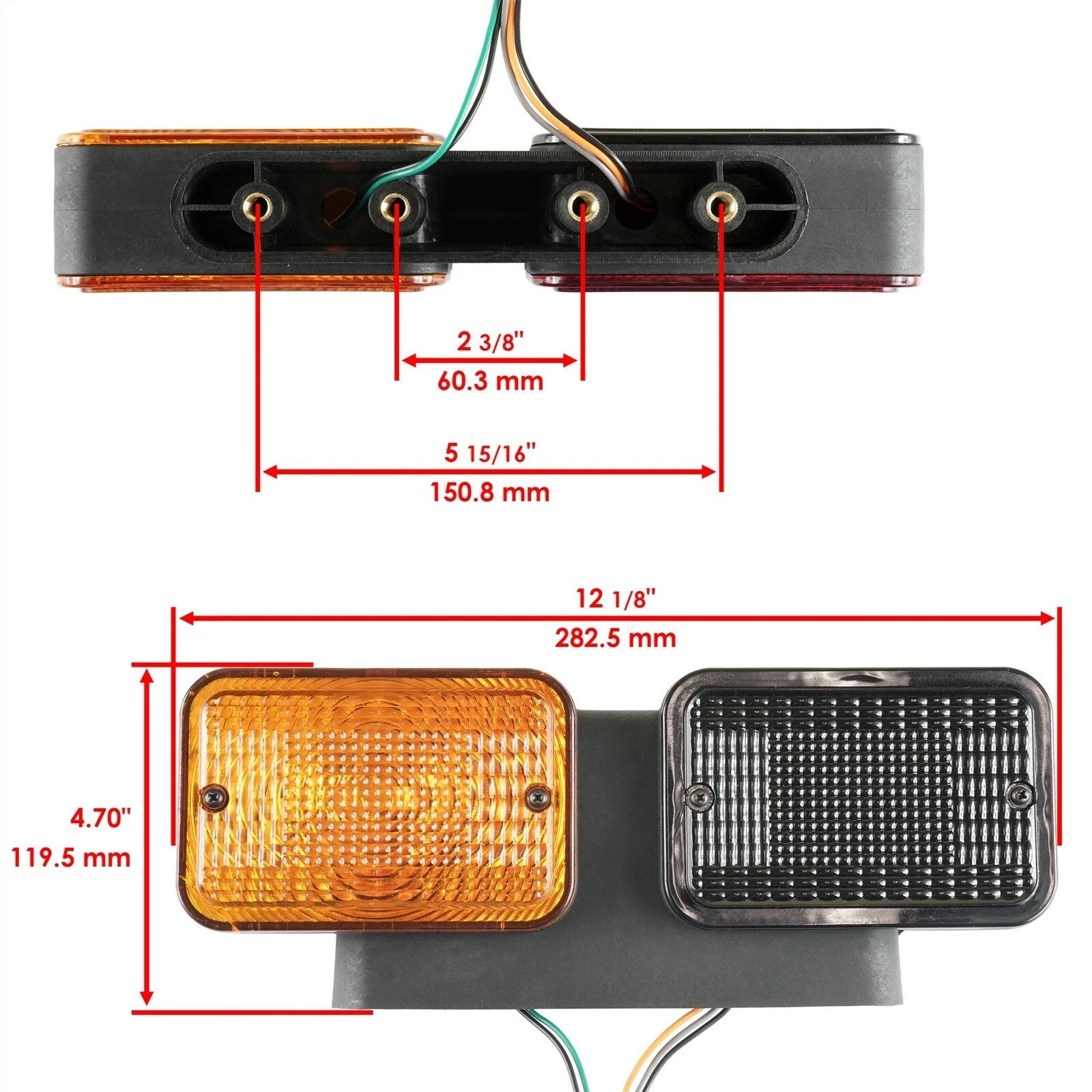 Caltric Left & Right Taillight For John Deere LVA18272 LVA18273