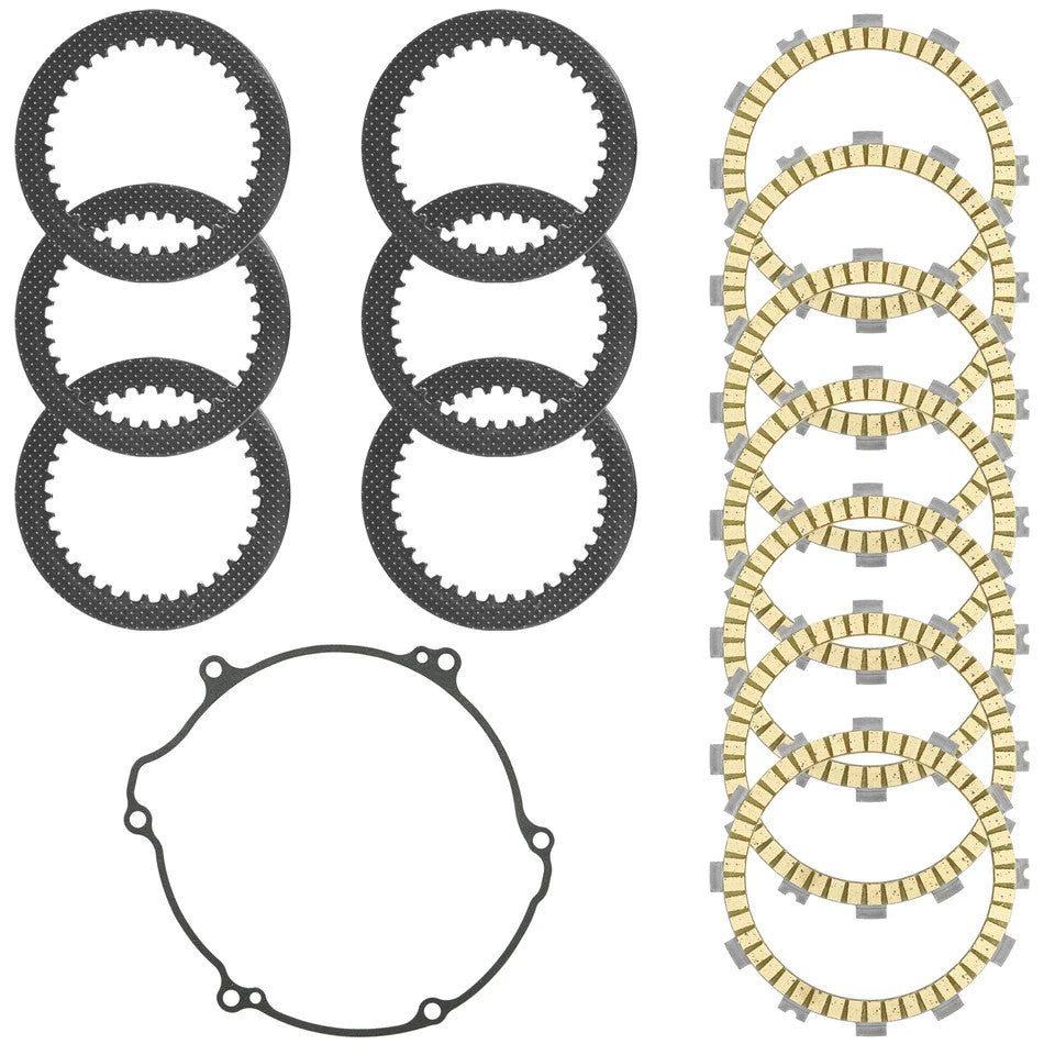 Caltric Clutch Friction and Steel Plates Kit for Kawasaki KX125 1994 - 2002