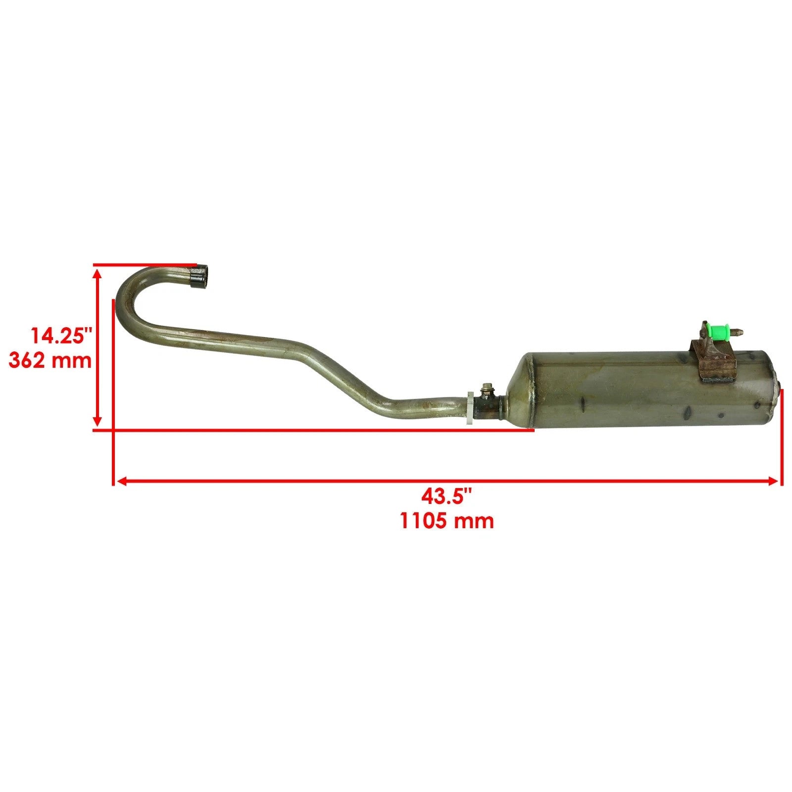 18300-HR3-A20 18291-MV9-000 Exhaust Muffler and Gasket For Honda Rancher TRX420