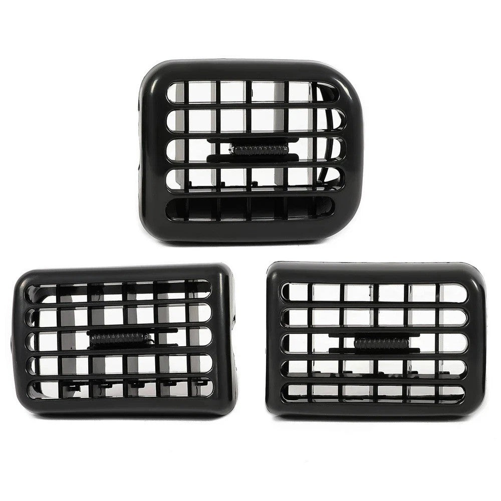 Fit For 98-02 Dodge Ram 1500 2500 3500 3Pcs A/C Air Heater Dash Bezel Vents