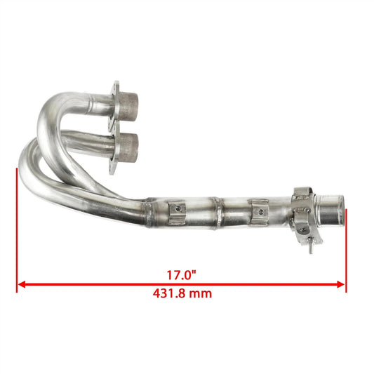 Exhaust Muffler Pipe w/ Gaskets fits Yamaha Grizzly 660 YFM660F 4X4 2002 - 2008