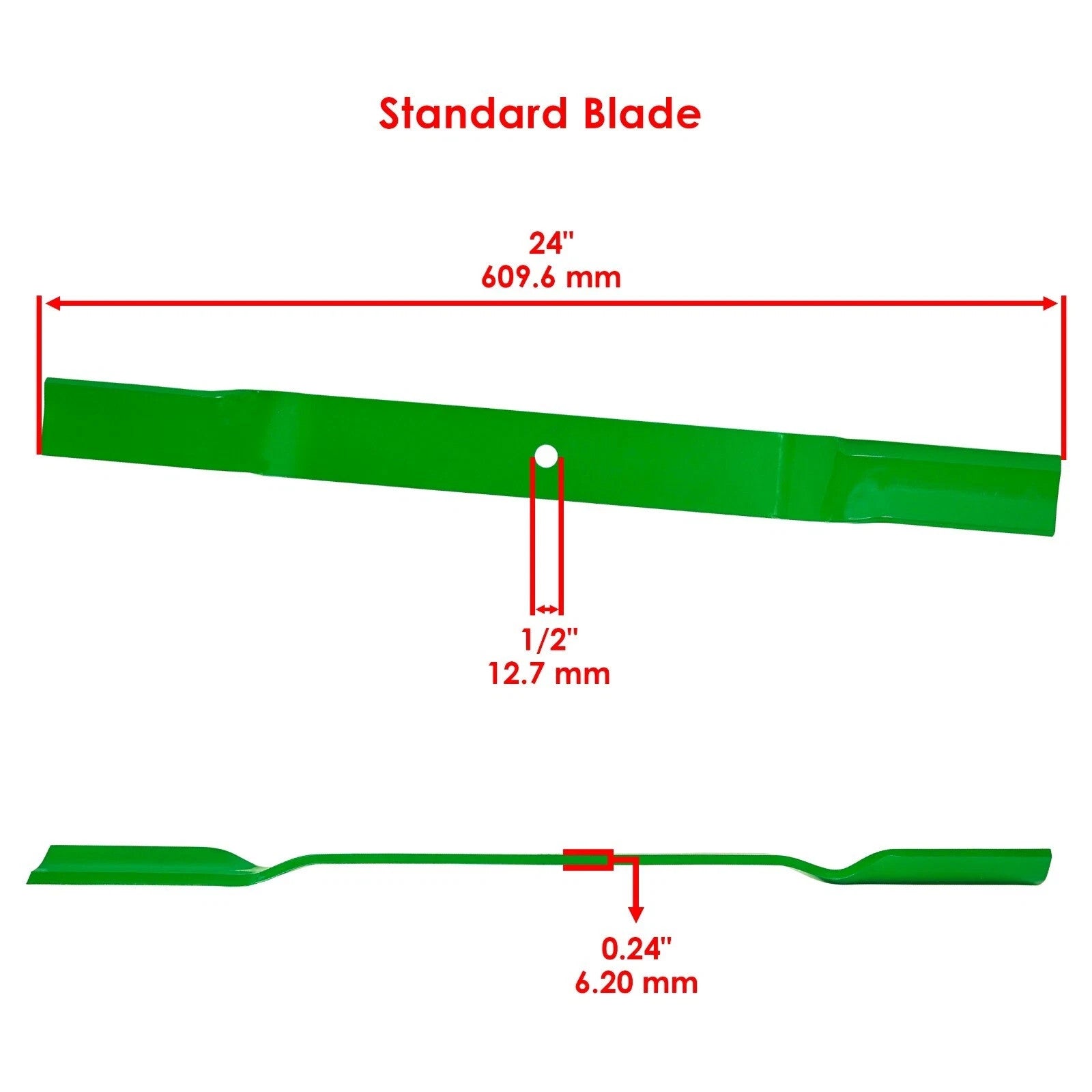 Caltric 72" Deck Blades for King Kutter RFM-72 RSFM-72 RFM72 RSFM72 Finish Mower