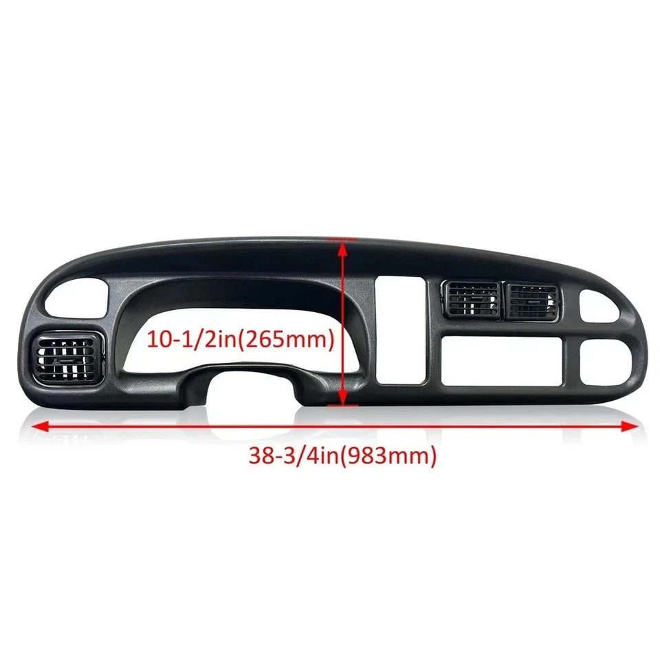 For 98-02 Dodge Ram 1500/2500/3500 Pickup Dashboard Dash Bezel & Dash Cover