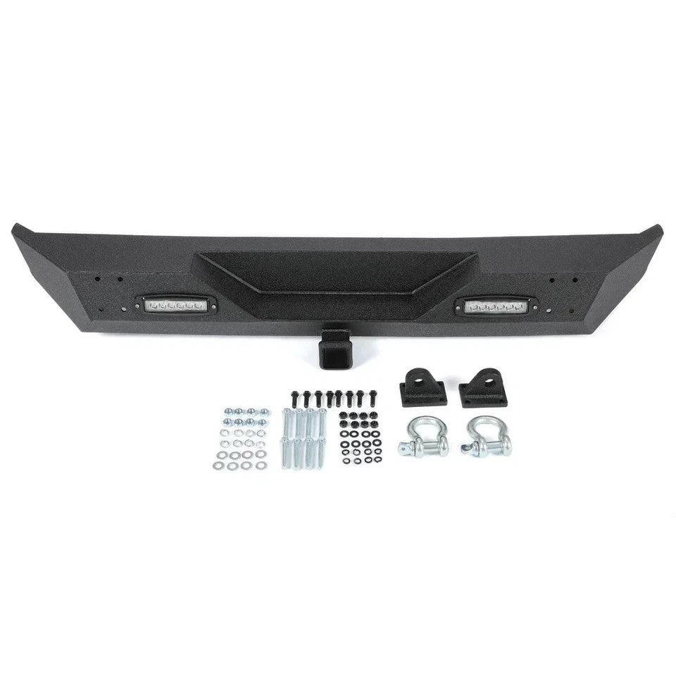 For 1987-2006 Jeep Wrangler TJ YJ Powder Coated Front & Rear Bumper w/ D-Rings