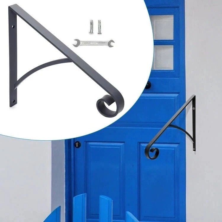HECASA Steel Handrail Railing for 1-2 Steps Wall Mount Step Hand Rail Grab Bar