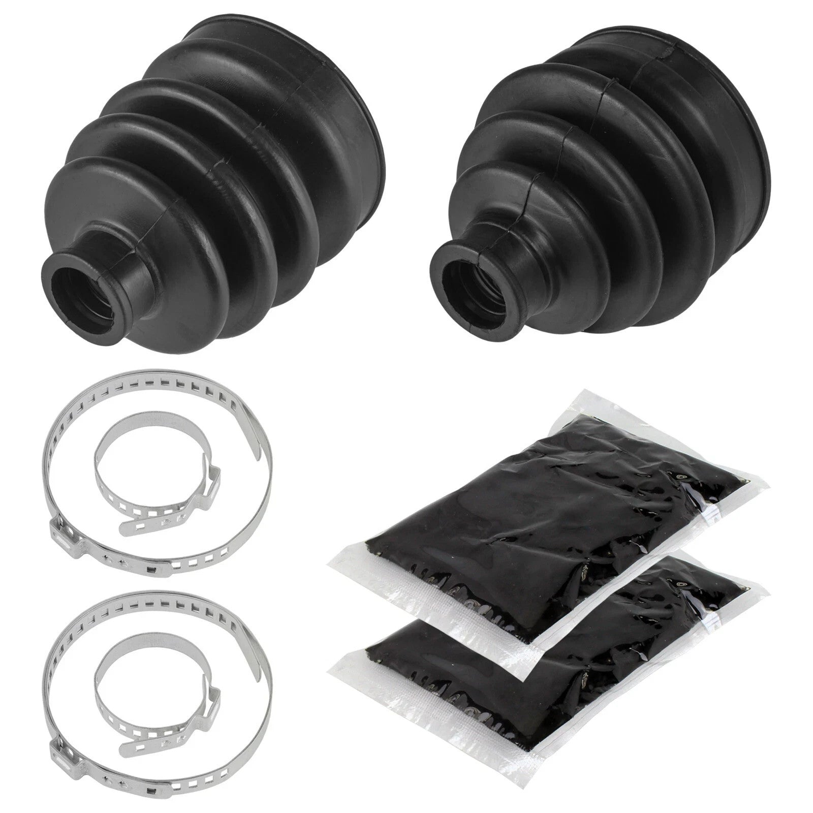 Front Axle Inner Outer CV Boot Kit for Kawasaki Mule 2510 KAF620A 4X4 2000