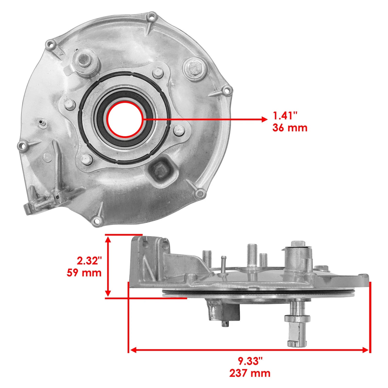 Rear Brake Panel & Drum For Fourtrax 300 TRX300 TRX300FW 1988-2000 43100-HC4-010