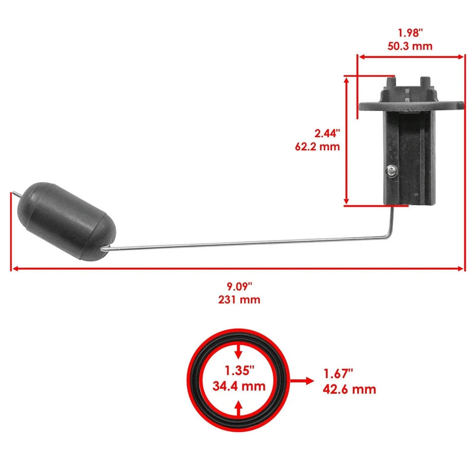Caltric 37080-HN8-000 37080HN8000 Fuel Sending Unit Float For Honda ATV