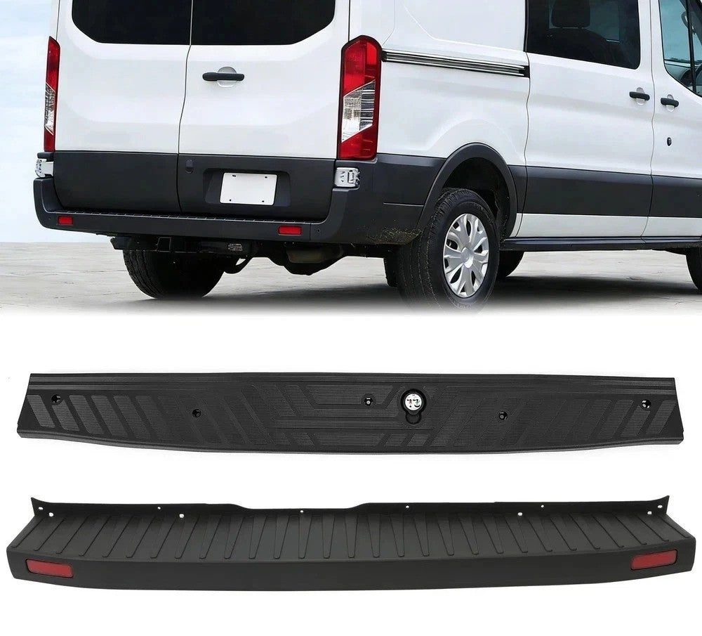 New Rear Bumper Cover & Door Sill Trim Plate For Ford Transit 150 250 350 15-22