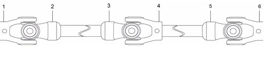 Caltric Drive Shaft Propeller Prop Yoke For Kawasaki 49117-1086 49117-0599