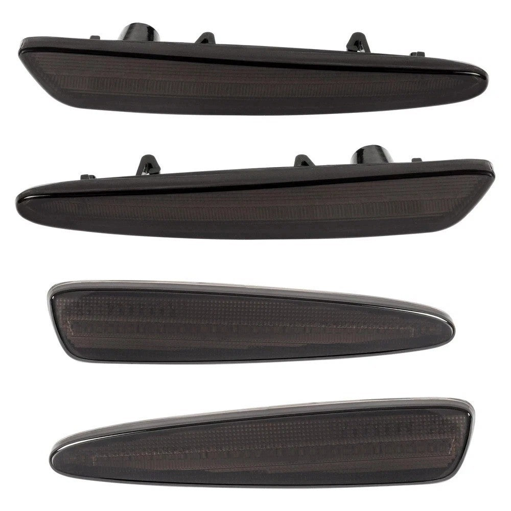 For Chevy Corvette C6 2005-2013 Smoked Lens LED Front & Rear Side Marker Lights