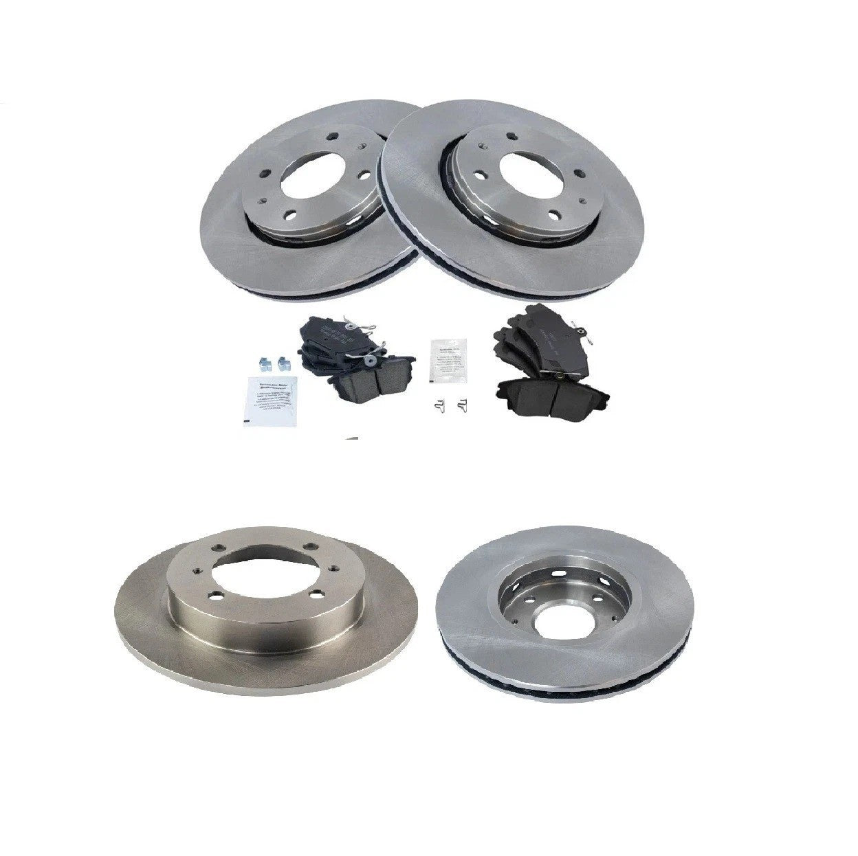 Front & Rear Ceramic Disc Brake Pad & Rotor Set Kit for Volvo S40 V40 New