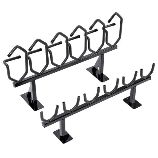 HECASA 6 Gun Rack Vertical For Carbine Hanger Shotgun Hook Wall Mount Display