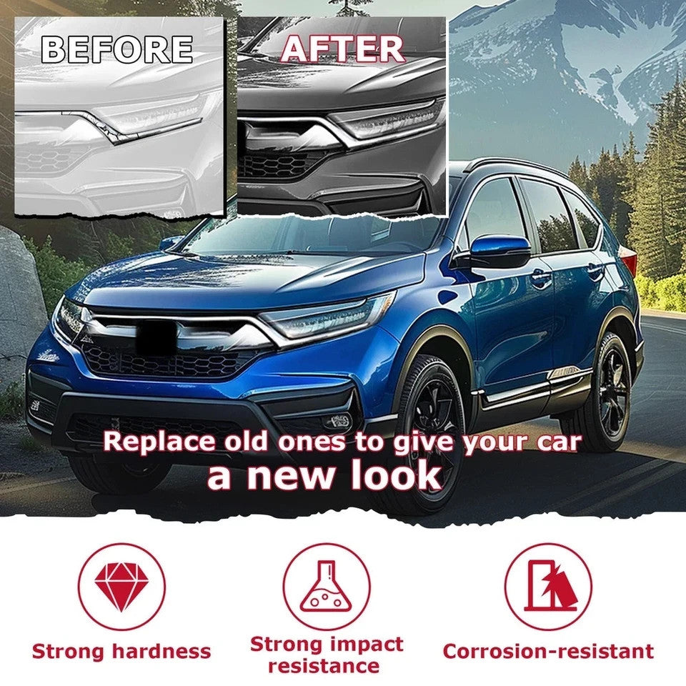 For 2017 2018 2019 Honda CRV CR-V Chrome Headlight Trim Molding Grill Front Left