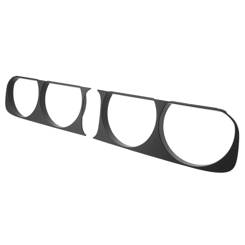 HECASA Headlight Bezel Trim Cover Left+Right Side For Dodge Challenger 2008-2014