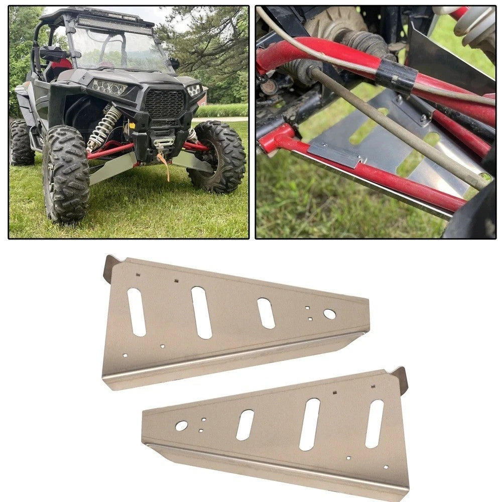 Pair Aluminum Front Lower A-ARM Guards Protector For RZR XP 1000 EPS 2014-2018