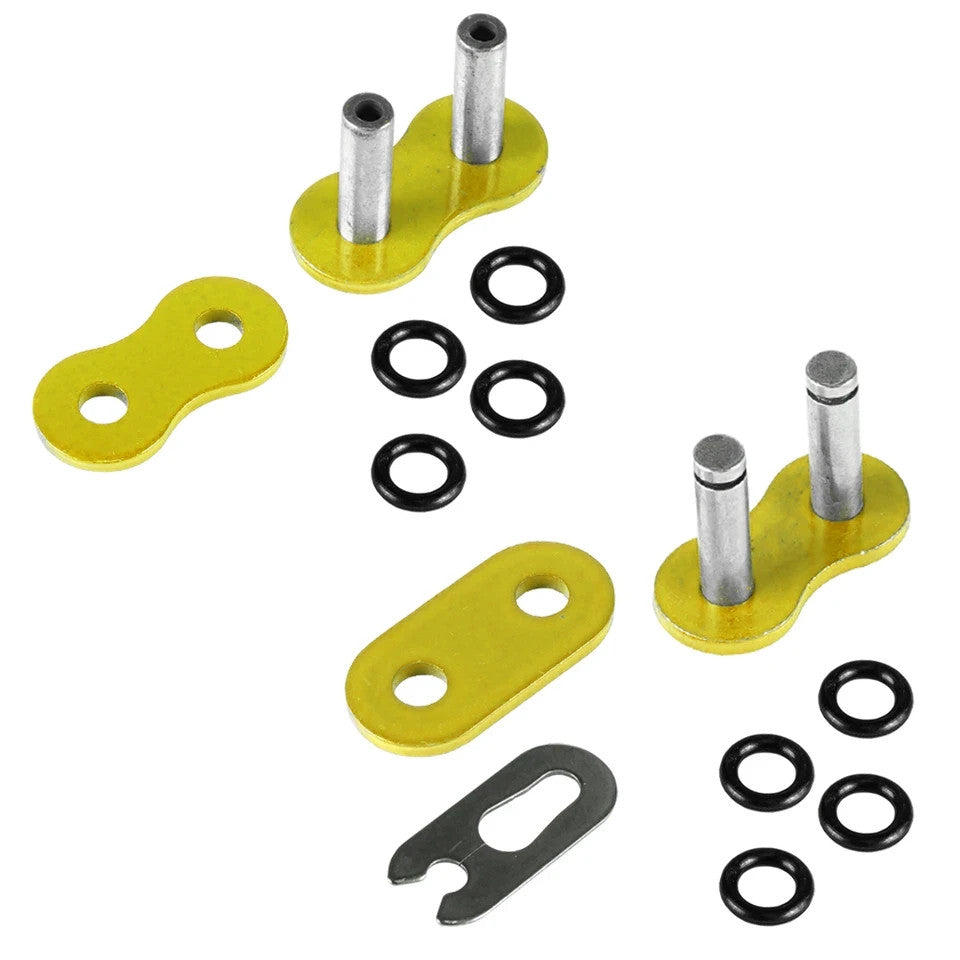 O-Ring Drive Chain for Kawasaki KDX420 KDX450 1981 1982 Yellow