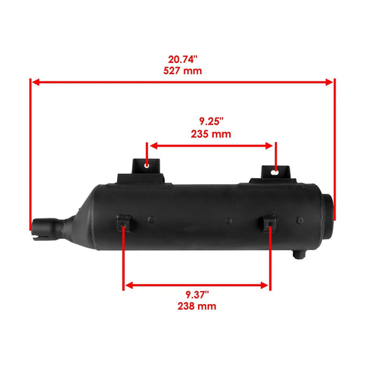 Exhaust Muffler fits Honda TRX350FE TRX350FM Rancher 350 4x4 ES S 2000 2001-2005