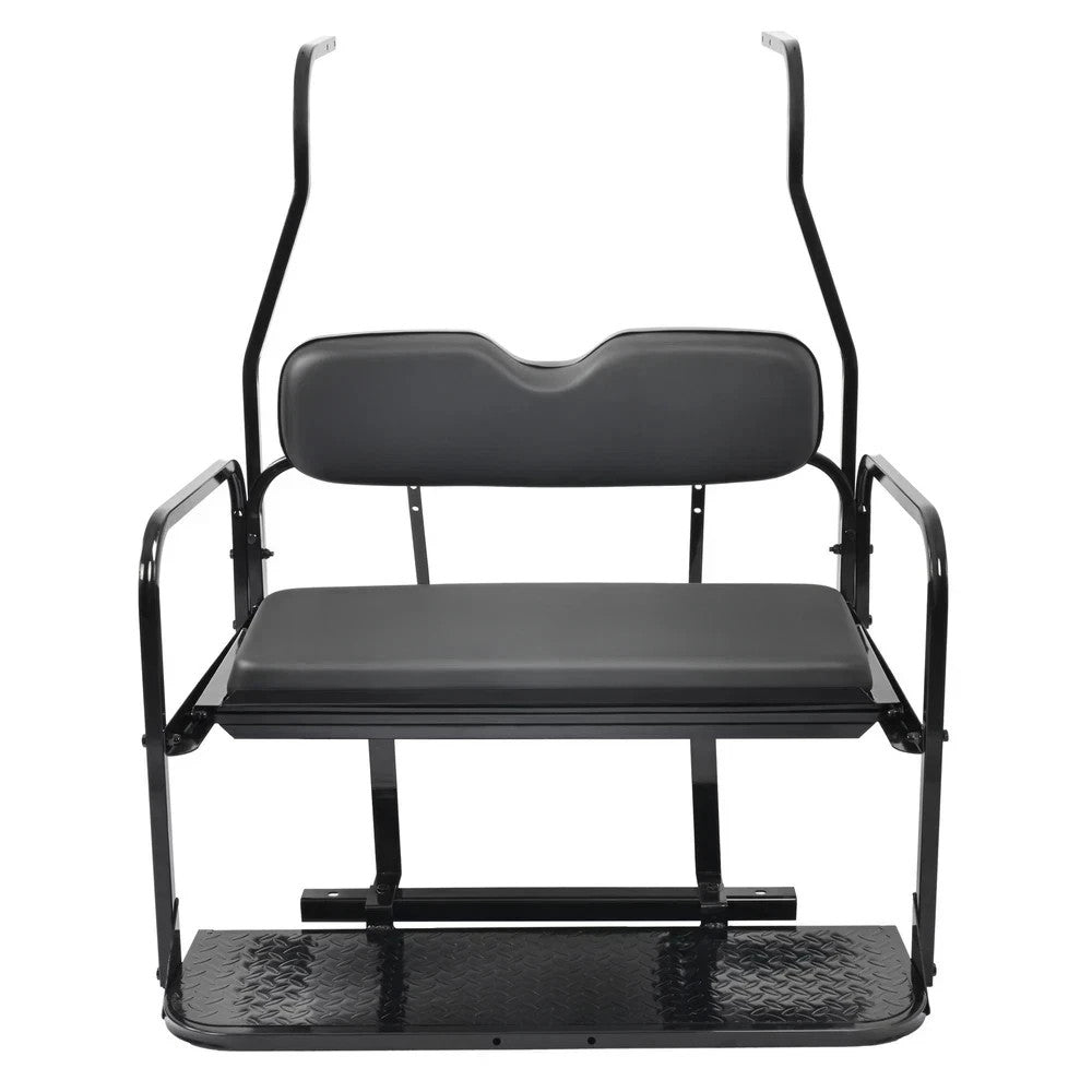 For 2000-2013 Club Car DS Rear Seat Kit Golf Cart Back Seat 400 lbs w/ Grab Bar