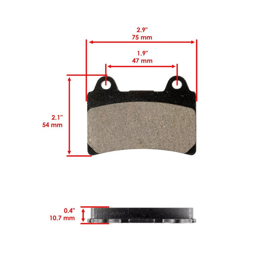Front & Rear Brake Pads for Yamaha XV1700ATM Road Star Midnight Silverado 04-07